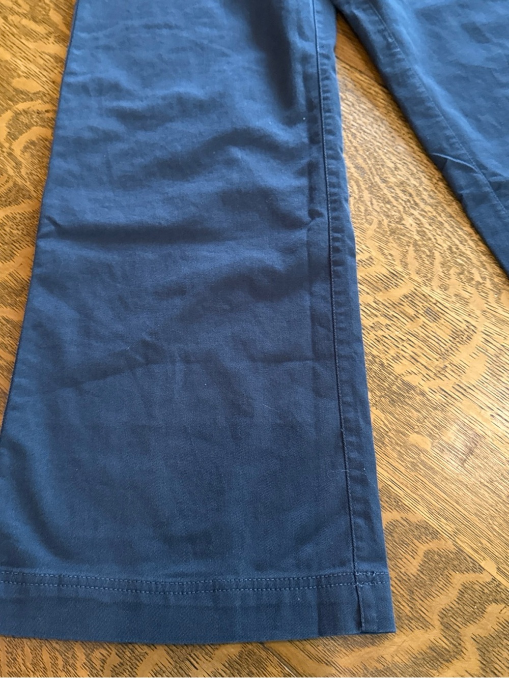 Pact Navy Cotton Wide-Leg Pants with Zip Fly - Picture 5 of 15